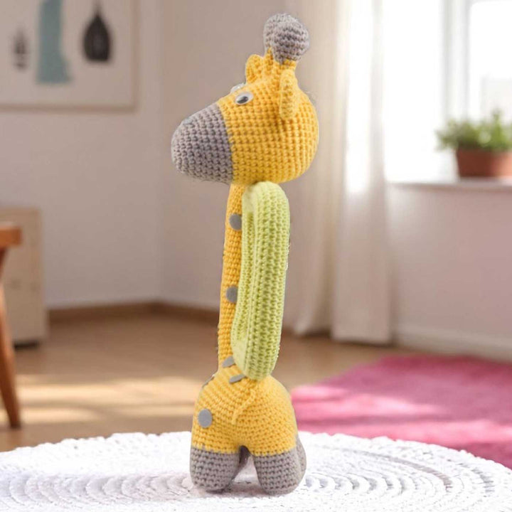 Handmade Crochet Giraffe Photo Frame for Kids