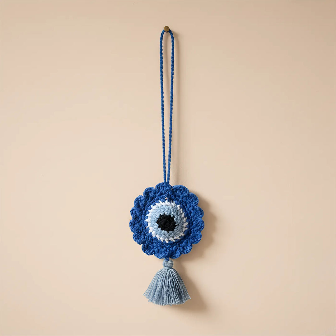 2 Pc | Handmade Crochet Evil Eye Hangings