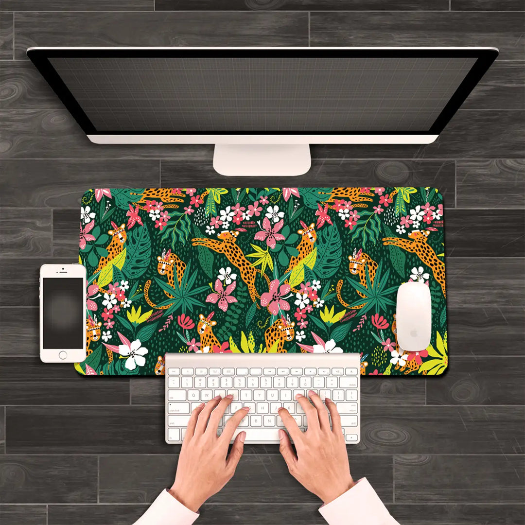 Printed Anti Slippery & Water Resistent Jungle Safari Theme Desk Mat