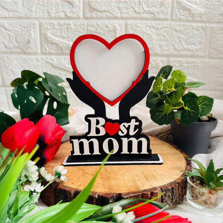 Photo Personalized Handmade Best Mom MDF Wood Fridge Magnet