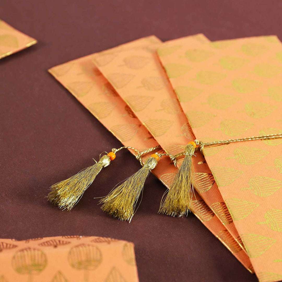 Personalized Handmade Paan Paper Envelopes | Set Of 10