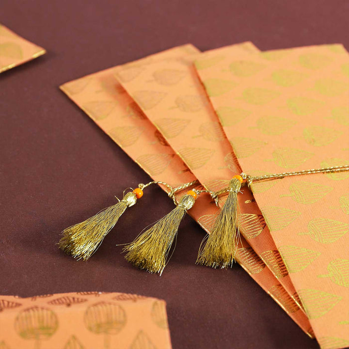Personalized Handmade Paan Paper Envelopes | Set Of 10