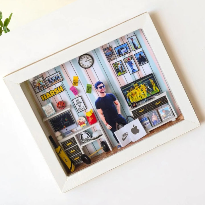 Photo Personalized Handmade Happy Corner MDF Wood Decorative Plaque