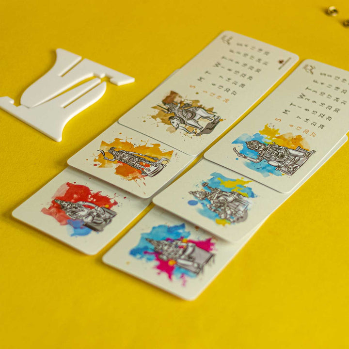 Printed Kaaval Deivam 2026 Desk Calendar