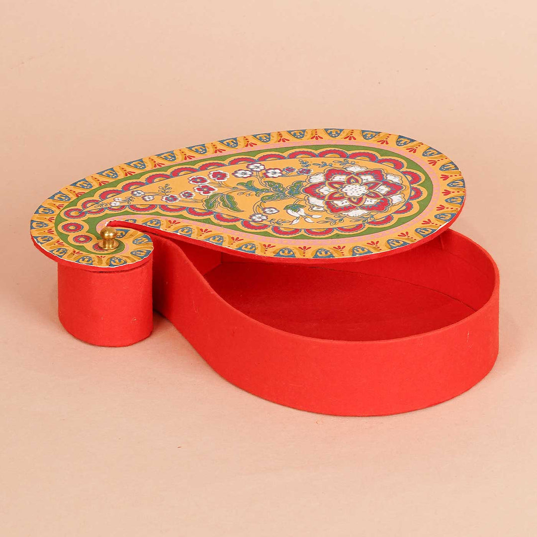 Handmade Paisley Shaped Paper Gift Box