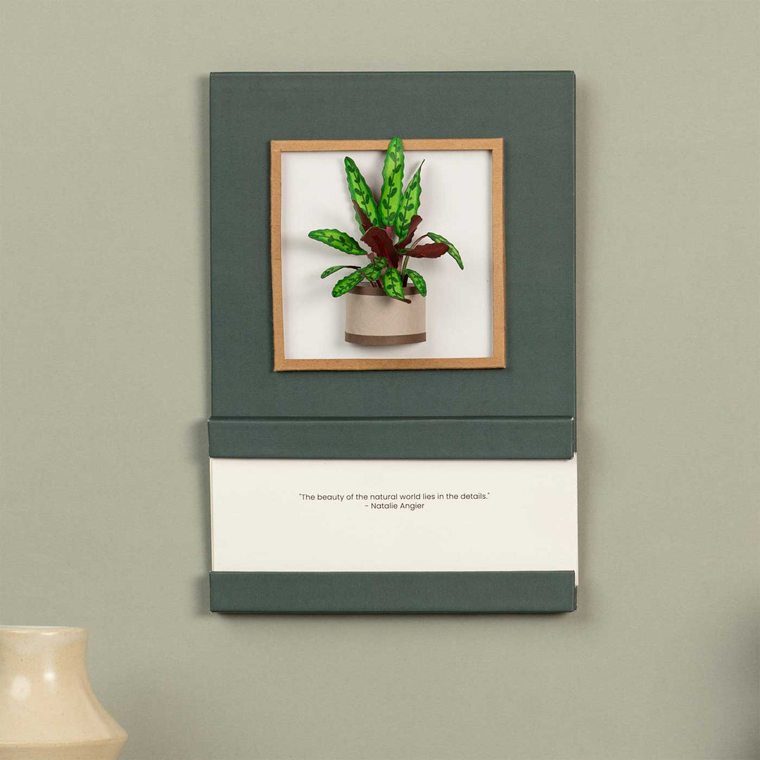 Handmade 3D Rattle Snake Plant 2026 Desk Calendar