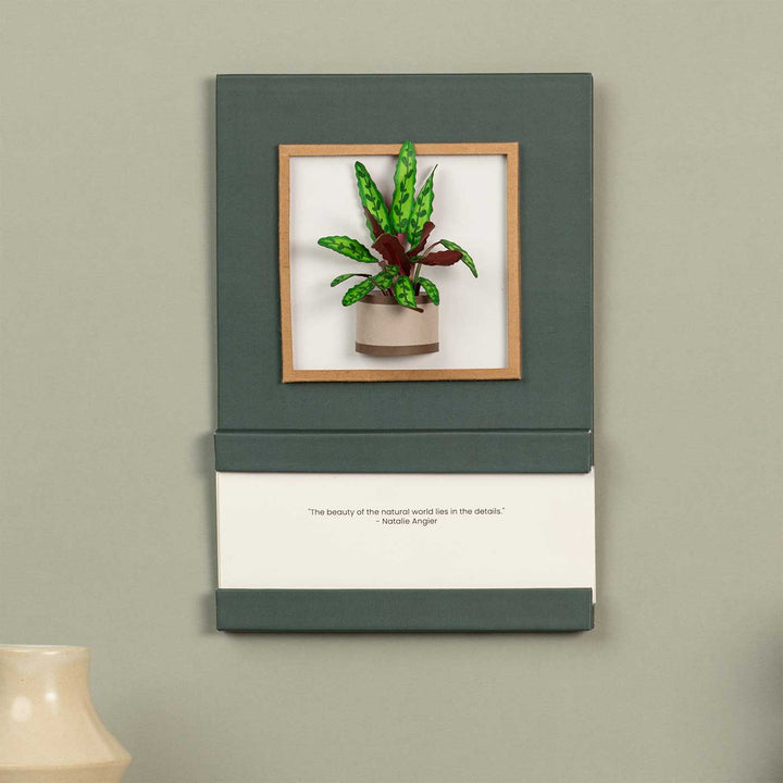 Handmade 3D Rattle Snake Plant 2026 Desk Calendar