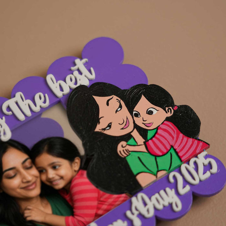 Photo Personalized Polaroid Theme MDF Wood Fridge Magnet For Mothers