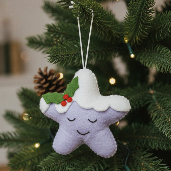 Assorted Personalized Star Smiley Ornament For Christmas Decoration