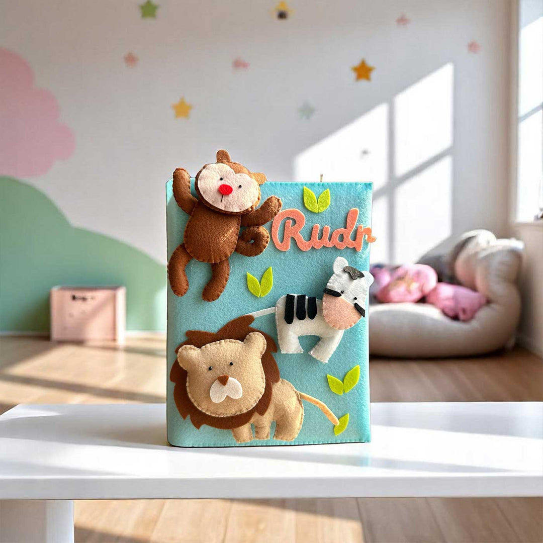 Personalized 3D Animal Theme Felt Photo Album For Kids