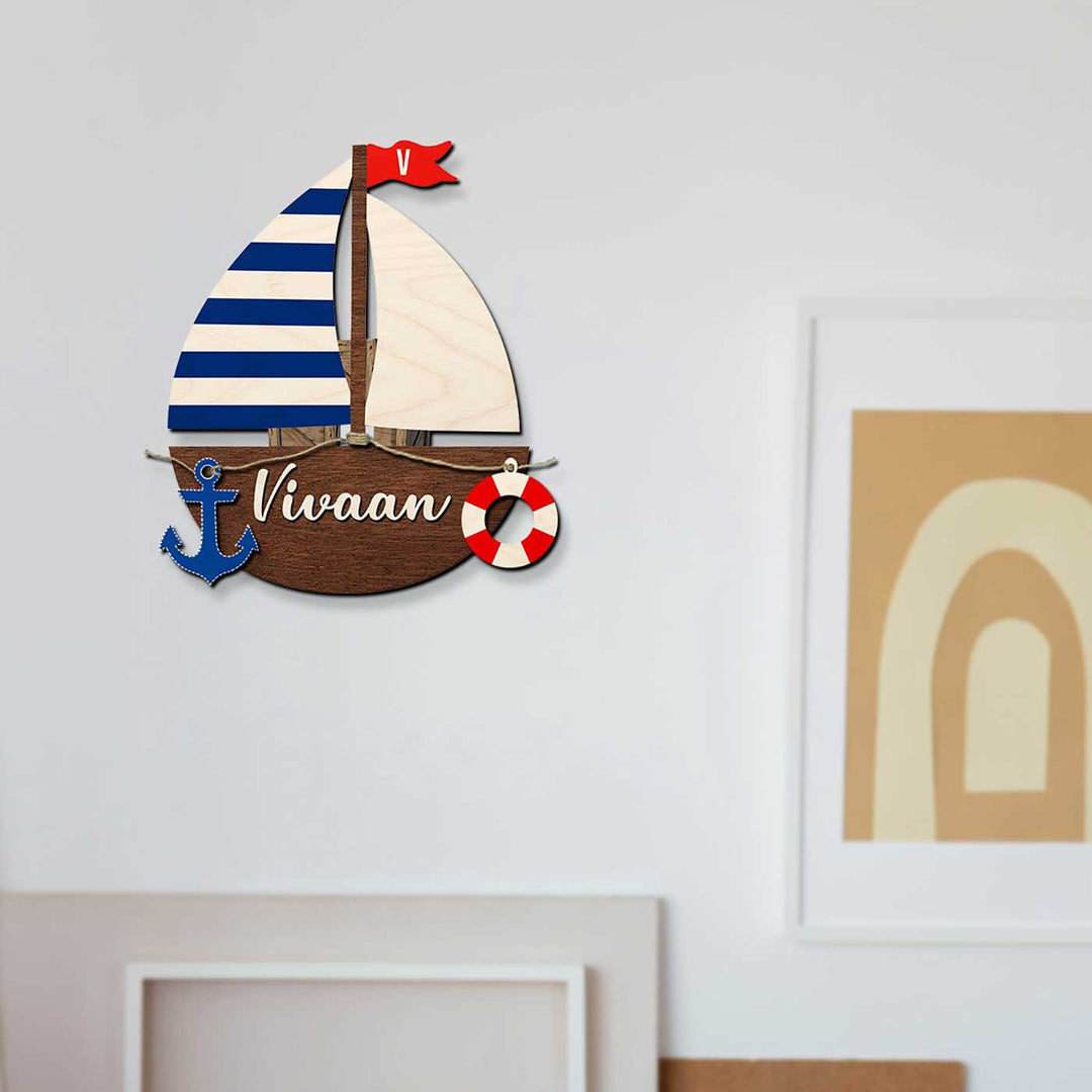 Kids Theme 3D Name Plate 10 - Mounted on Wall with Name Personalization (5)