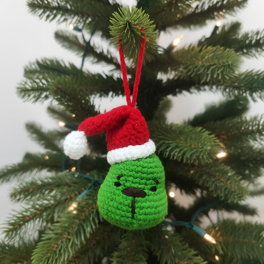 Handmade Crochet Grinch Ornament For Christmas Decoration