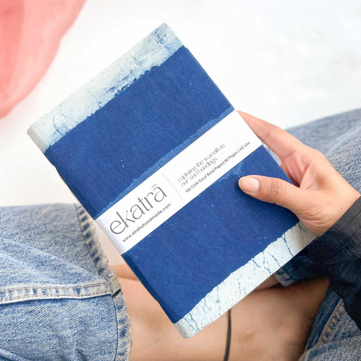 Indigo Stripes A5 Journal