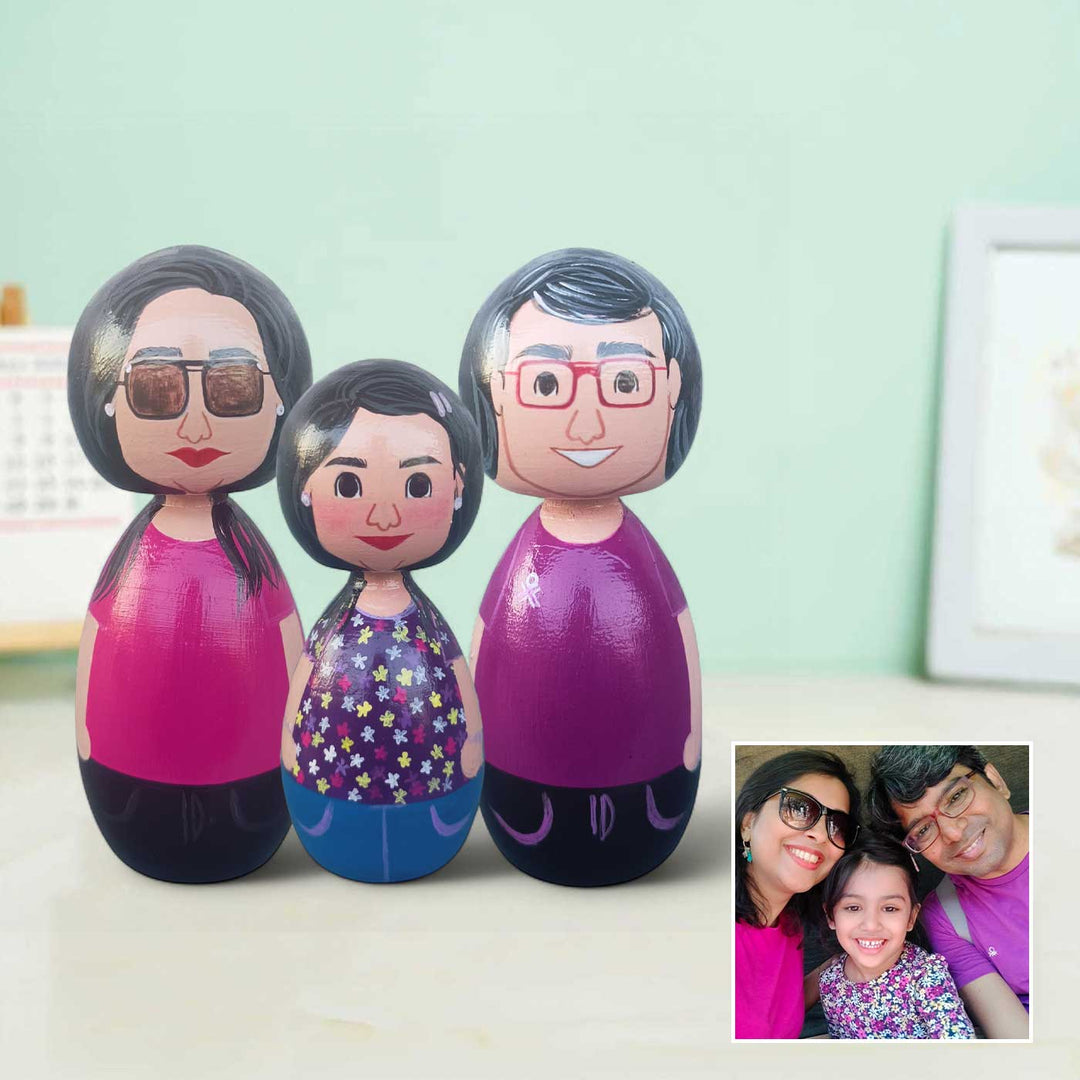Photo Personalized Wooden Peggy Doll
