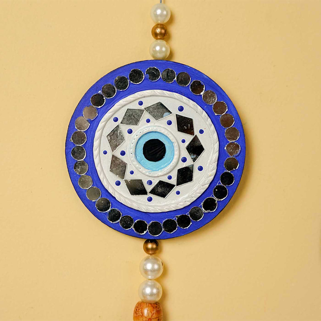 2 Pc | Handmade Evil Eye Wooden Hanging