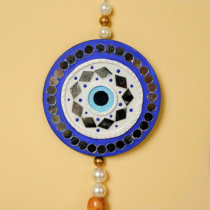 2 Pc | Handmade Evil Eye Wooden Hanging