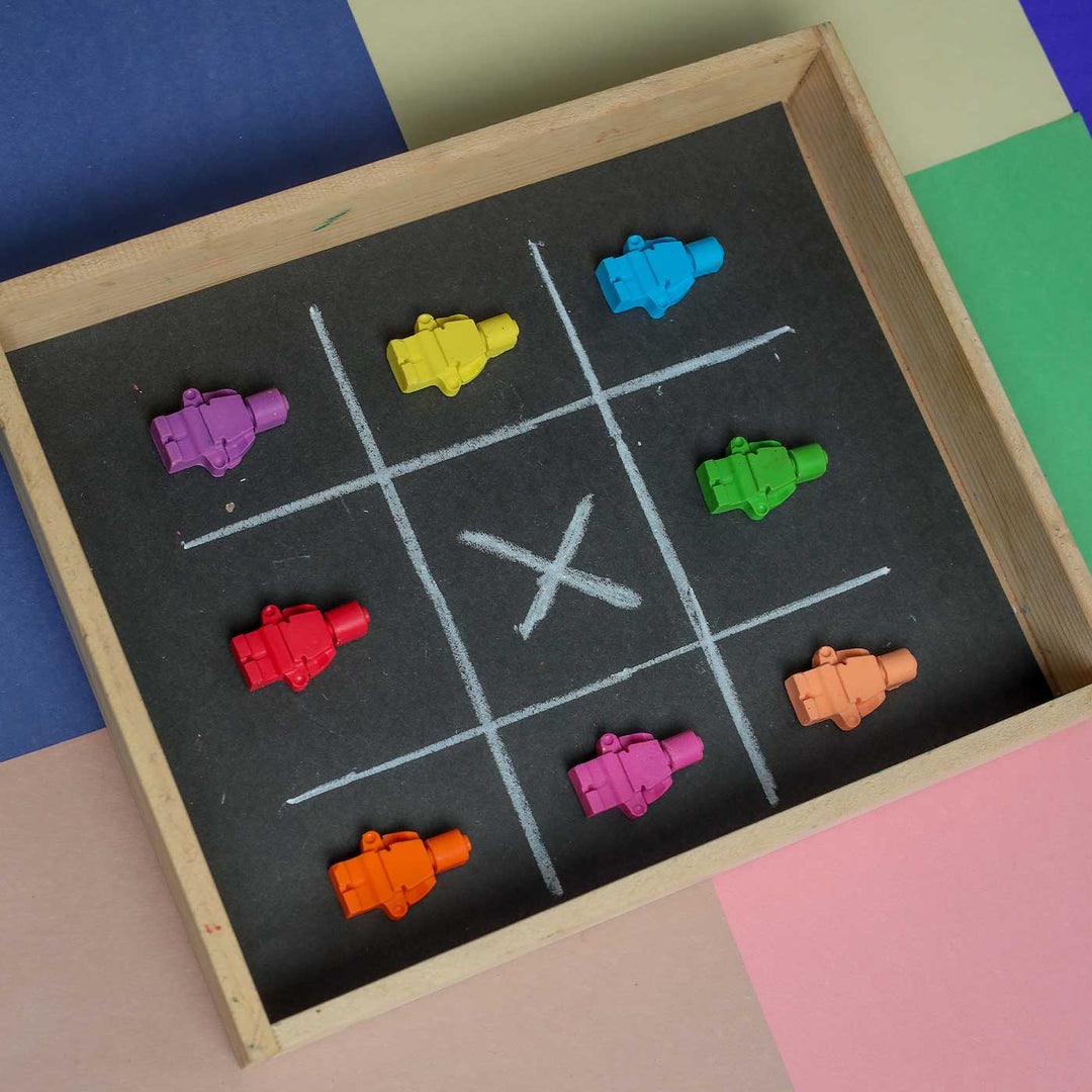 Handmade Non-Toxic Lego Man Crayons | Set Of 8