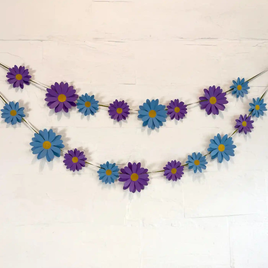 Eco-Friendly Daisy Design Paper Bunting