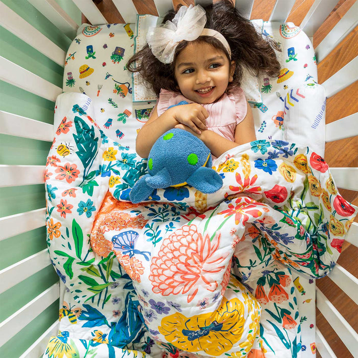 Personalized All The Wild Things Theme Baby Bedding | Set Of 5