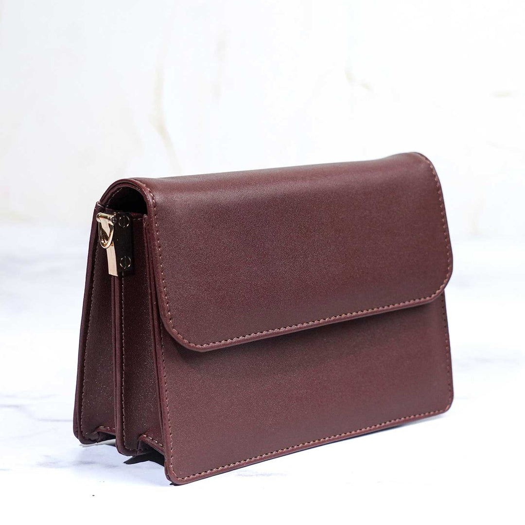 Personalized Faux Leather Sling Bag With Changeable Straps
