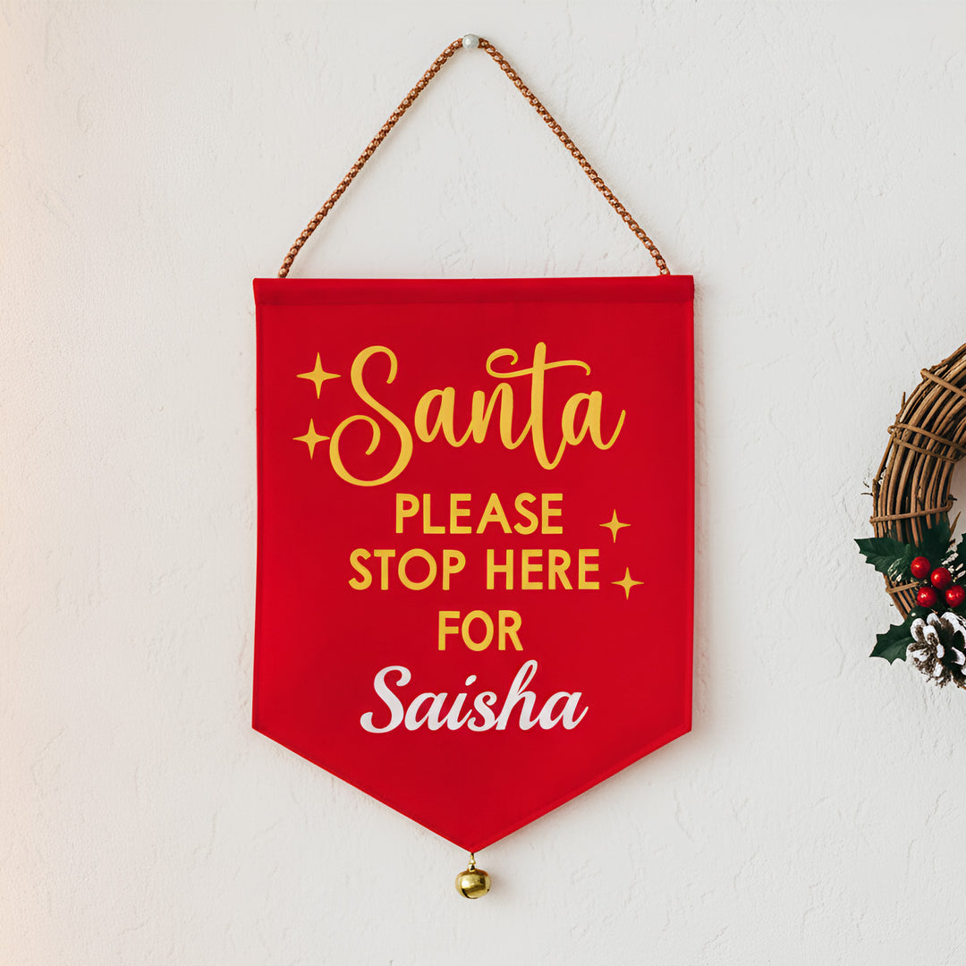 Personalized Red Christmas Hanging For Decoration