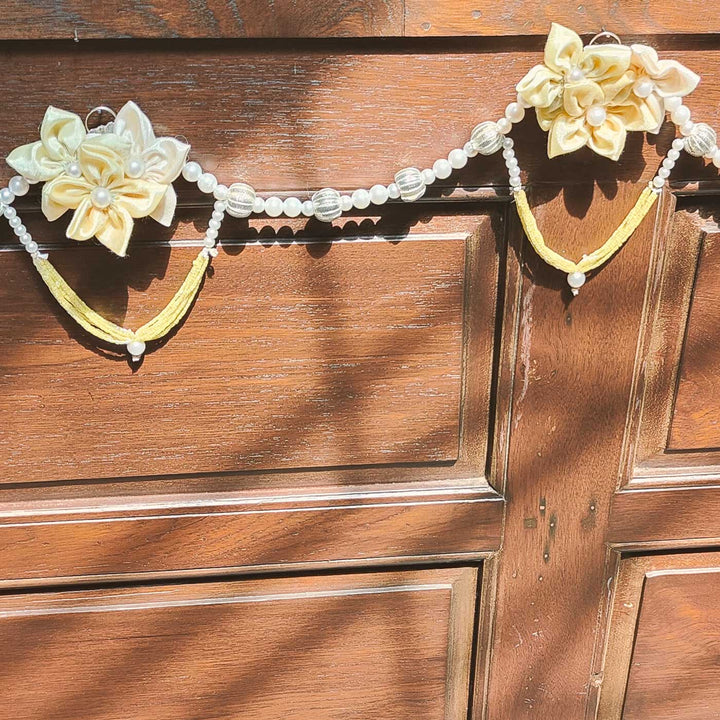 43 In | Handmade Pearl Blossom Elegant Toran