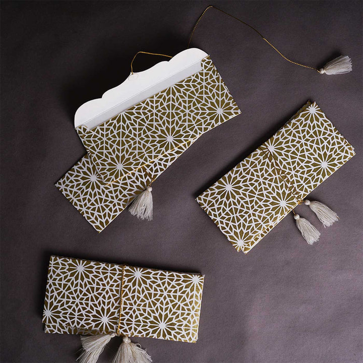 Personalized Handmade Mosaic Paper Envelopes | Set Of 30