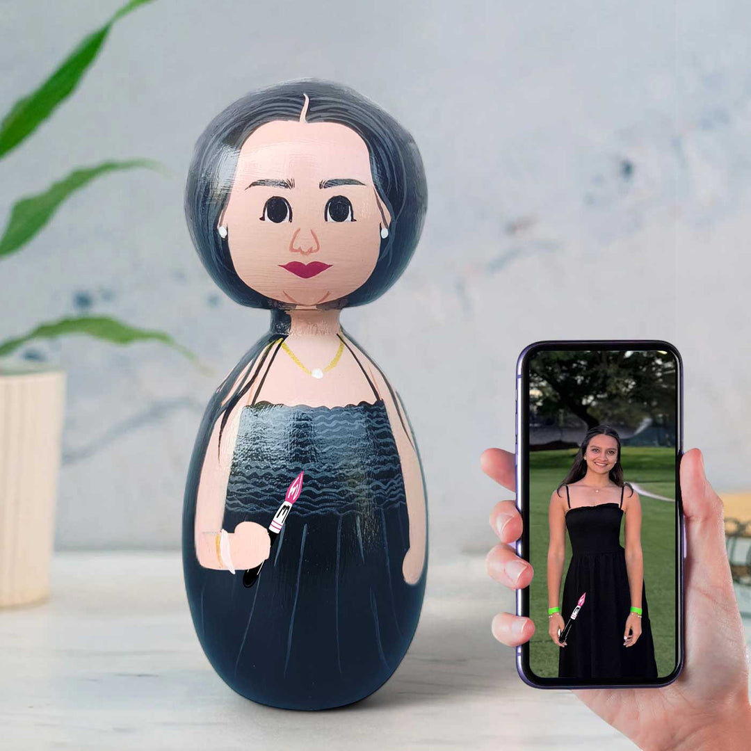 Photo Personalized Wooden Peggy Doll