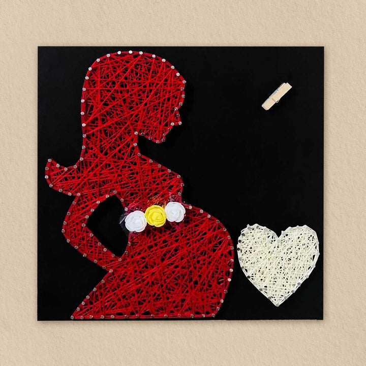 Photo Personalized Handmade String Art New Mom Theme Wooden Decorative Plaque For Mothers