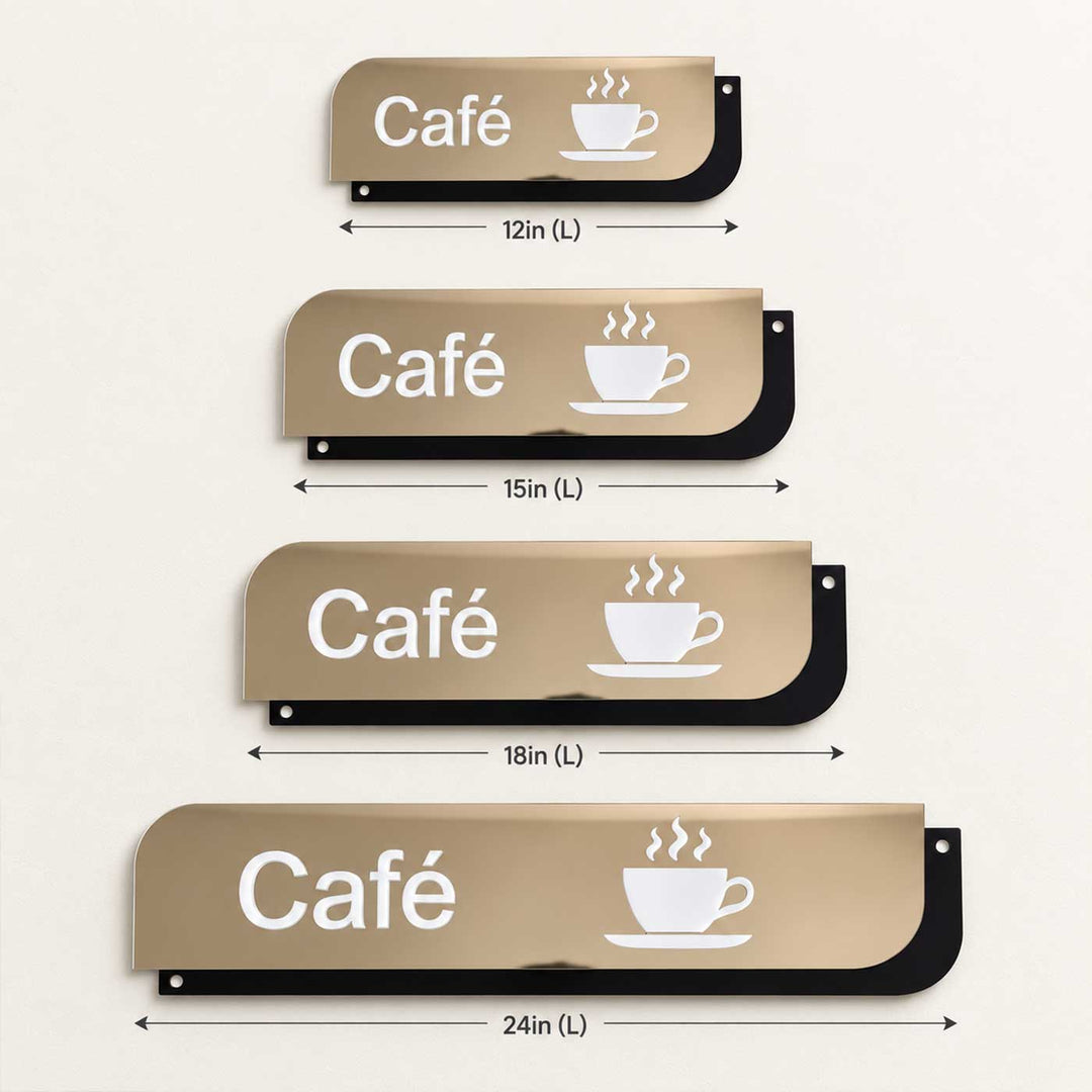 Premium Personalized Acrylic Cafe Name Plate For Businesses