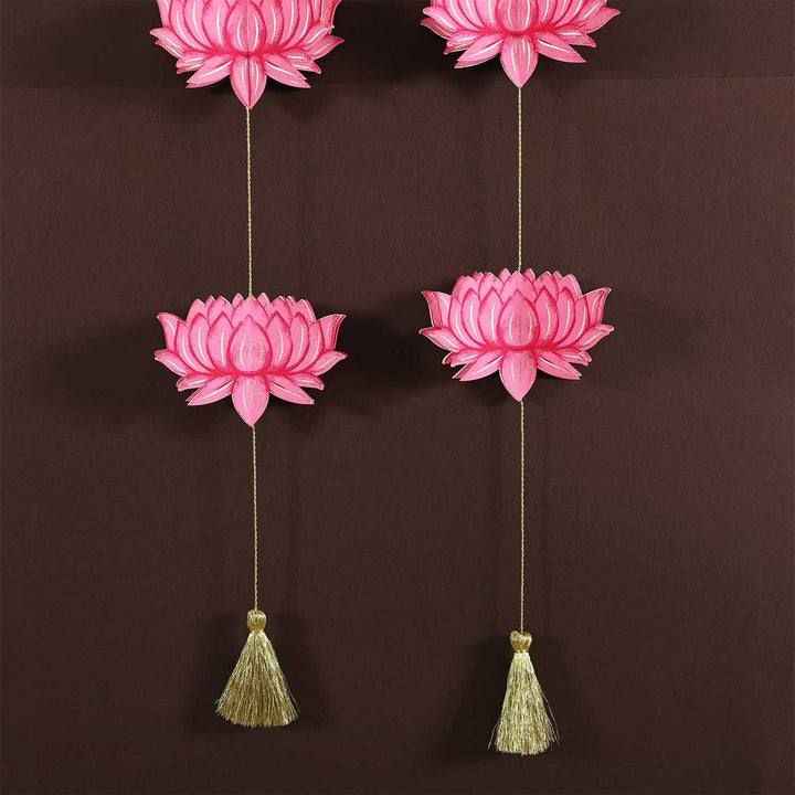 Handmade Lotus Design Paper Hanging