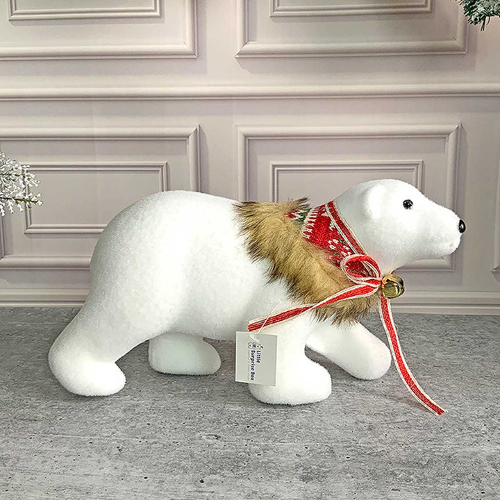 Big Snow Polar Bear Decor For Christmas Table Decoration