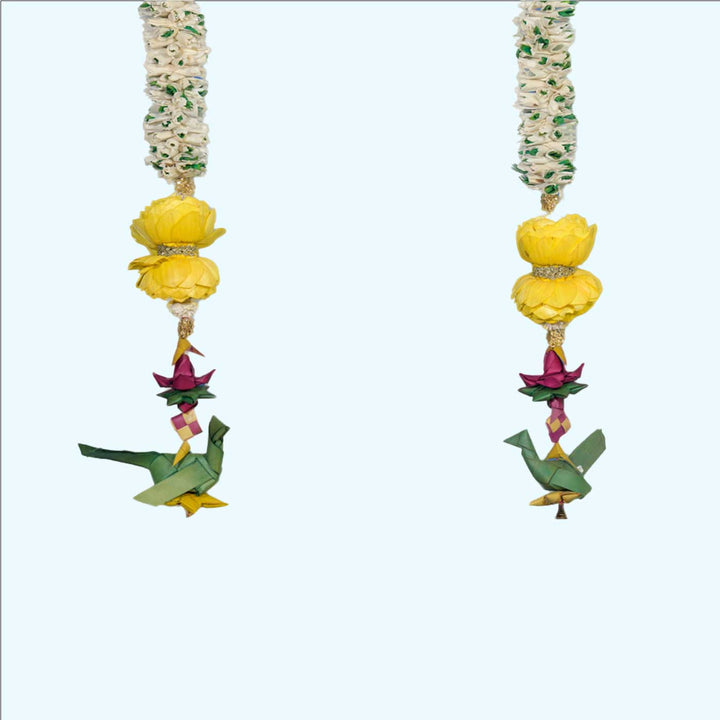 73 In | Handmade Dhanya White Shola Flower Toran