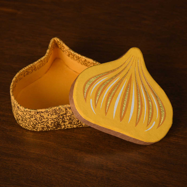 Handmade Modak Shaped Paper Gift Box | Set Of 3