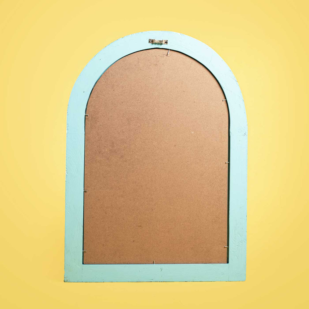16x22 in | Arched Vintage Window Personalised Distress Finish Pine Wood Nameplate