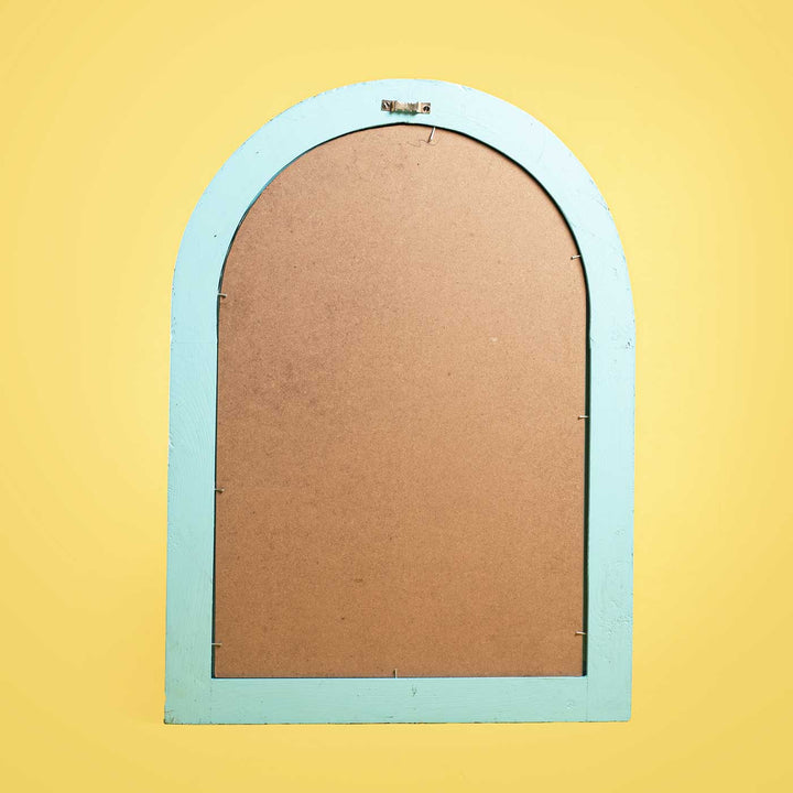 16x22 in | Arched Vintage Window Personalised Distress Finish Pine Wood Nameplate