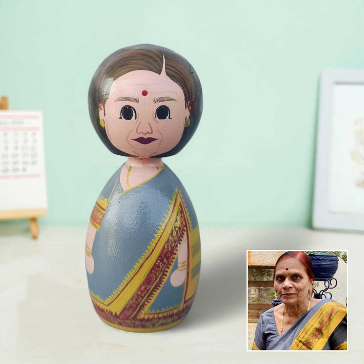 Photo Personalized Wooden Peggy Doll