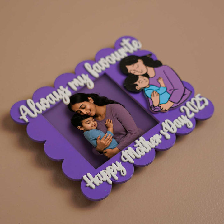 Photo Personalized Polaroid Theme MDF Wood Fridge Magnet For Mothers