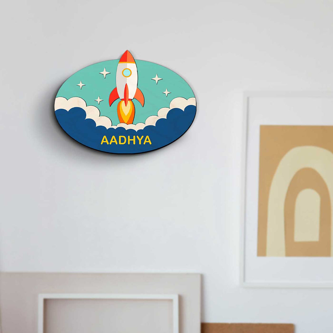 Kids Theme 3D Name Plate 12 - Mounted on Wall with Name Personalization (6)