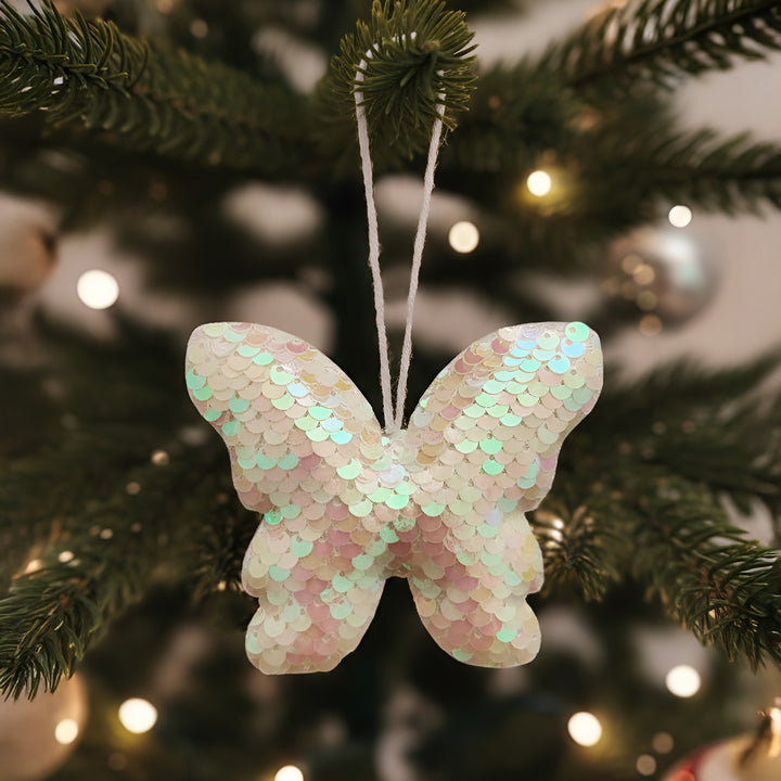 Handmade Sequin Butterfly Ornament For Christmas Decoration