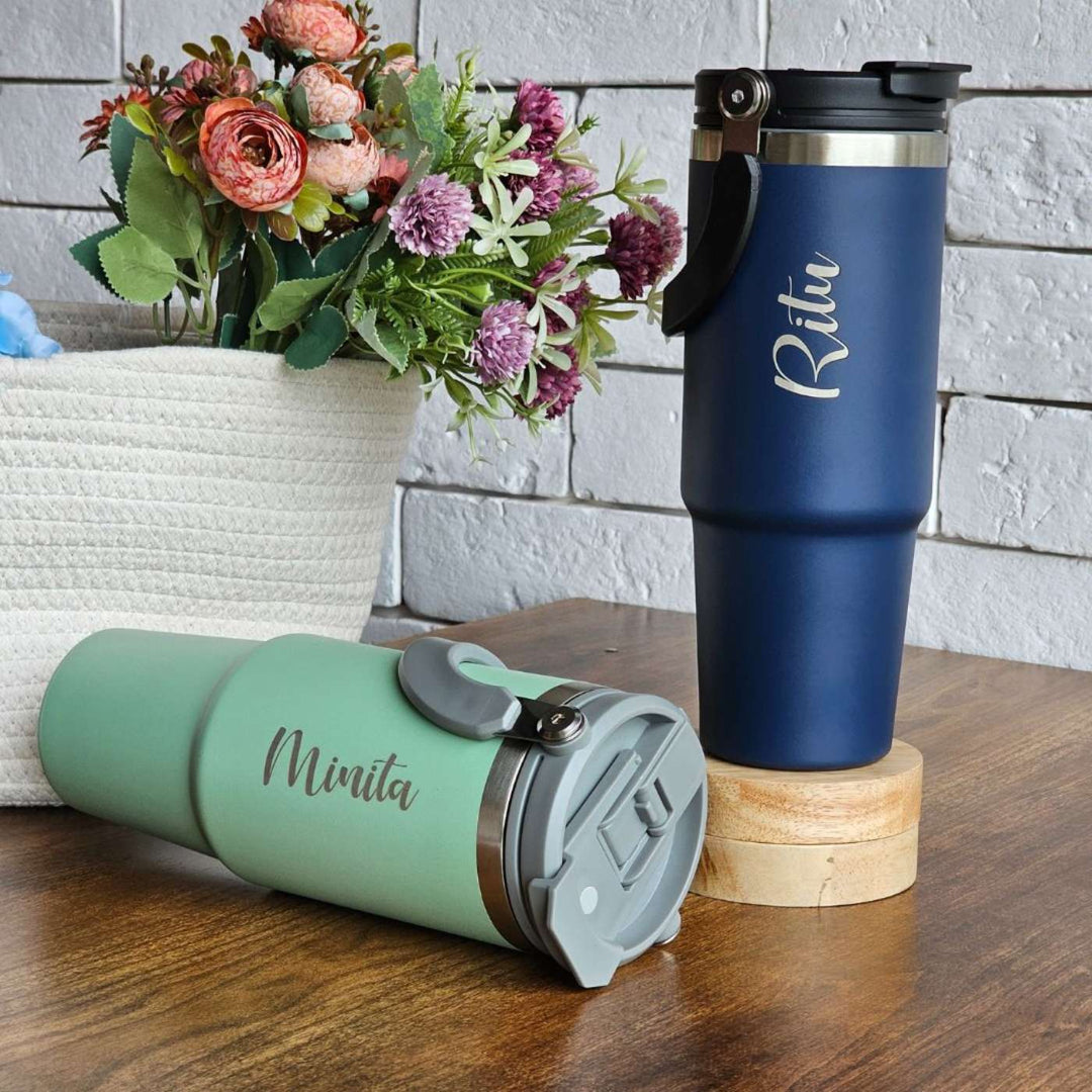 Personalized Stainless Steel Tumbler with Lid | 900ml
