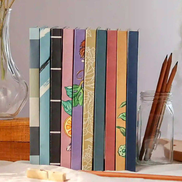 Handmade Plaid Black Ruled Journal | 100  Pages