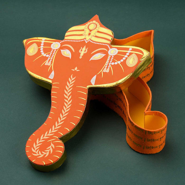 Handmade Ganesha Shaped Paper Gift Box