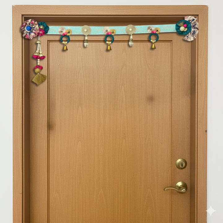 38 In | Handmade Decorative Khushaan Floral Silk Toran