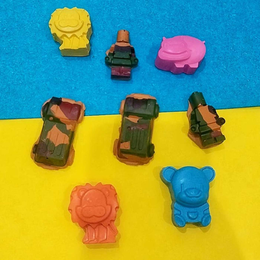 Handmade Non-Toxic The Jungle Safari Crayons | Set Of 8