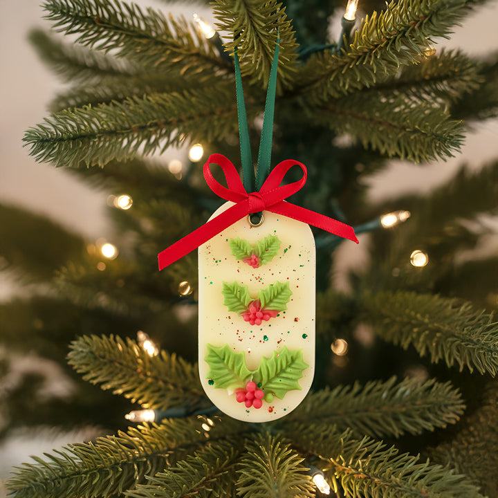 Handmade Mistletoe Wax Sachet For Christmas Decoration
