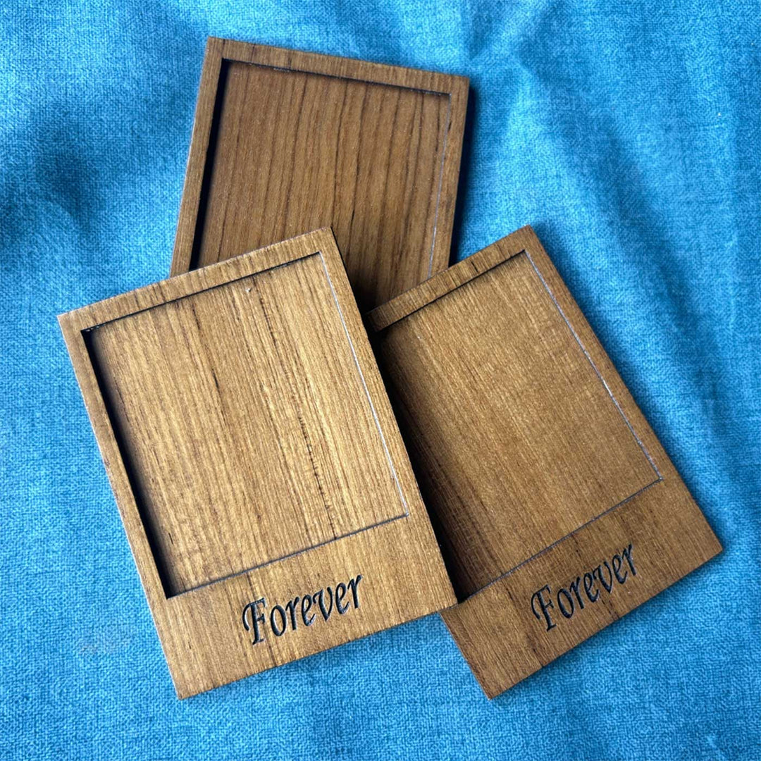 Personalized "Forever" Wooden Fridge Magnet | Set Of 3