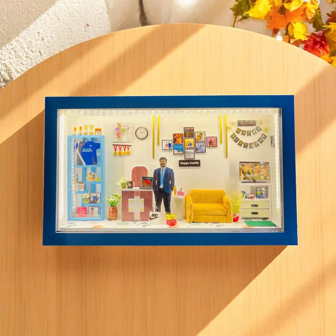 Photo Personalized Handmade Birthday Theme Mdf Wood Decorative Plaque With Lights