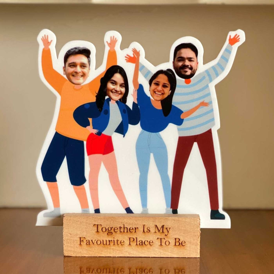 Photo Personalized Friends Acrylic Caricature Cutout
