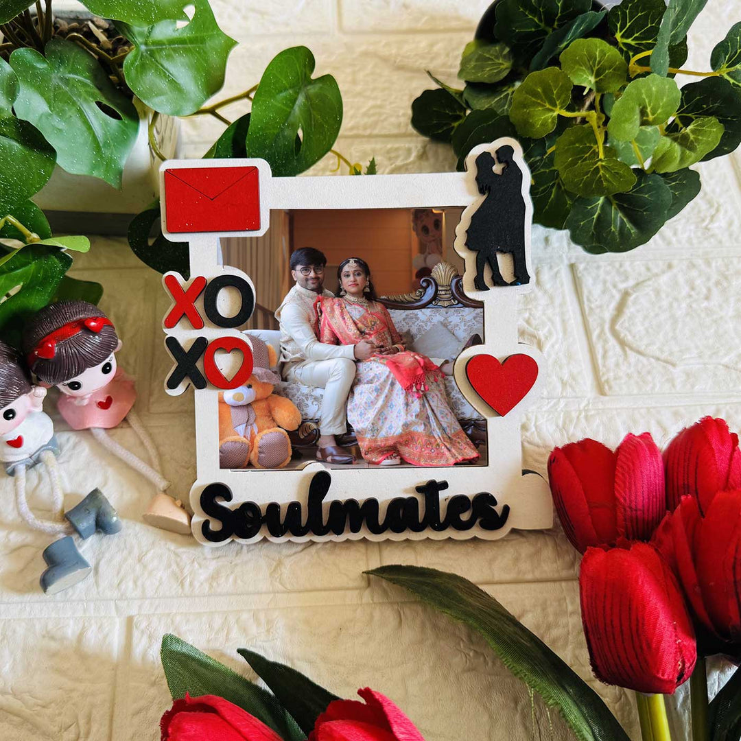 Photo Personalized Handmade Soulmates MDF Wood Fridge Magnet